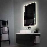 Espejo LED Vertical | Control por interruptor de pared | Luz blanca neutra - Reyze Seria Good Vibes Model 4